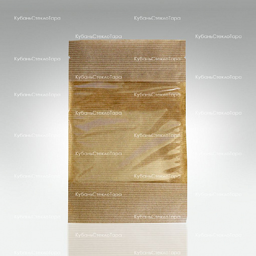 Крафт-пакет 120*185 окно 10см (зип-лок) оптом и по оптовым ценам в Воронеже