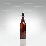 Бутылка «Бугельная» 0,330 л. (Коричневая) стеклянная с пробкой