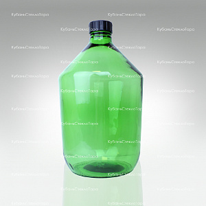 Бутыль 10,0 л Казацкий (зеленый) стеклянный оптом и по оптовым ценам в Воронеже