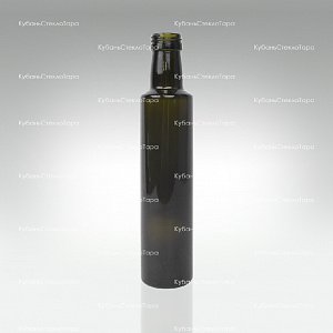 Бутылка 0,250  (31,5)"DORIKA" оливковая стекло оптом и по оптовым ценам в Воронеже