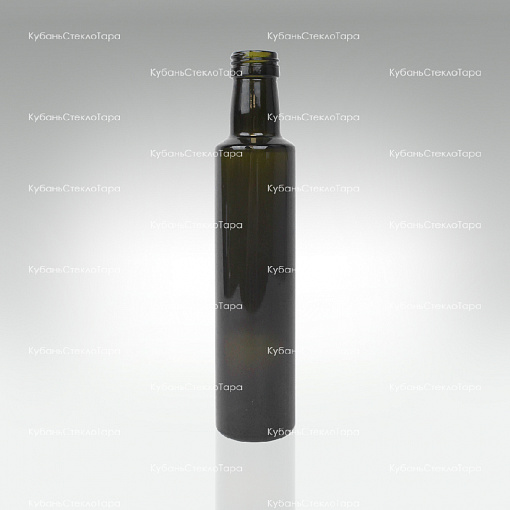 Бутылка 0,250  (31,5)"DORIKA" оливковая стекло оптом и по оптовым ценам в Воронеже