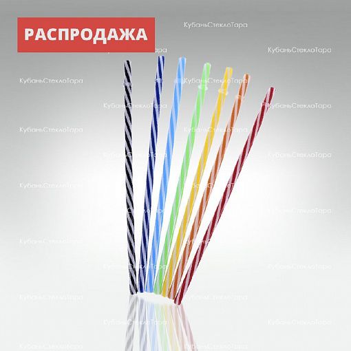 Трубочка пластиковая для напитков (цветные полосы) оптом и по оптовым ценам в Воронеже